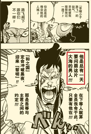 锦卫门对路飞的信心.jpg