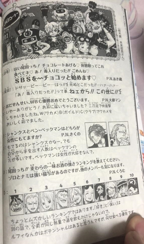 SOME NEW INFO?!  One Piece Volume 106 SBS 